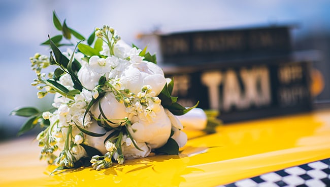 wedding bouquet in all white blooms